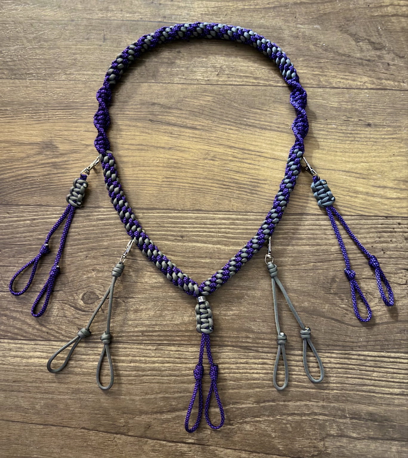 Purple & Gray JK Lanyard